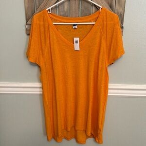 Orangey Yellow Old Navy Tunic Small